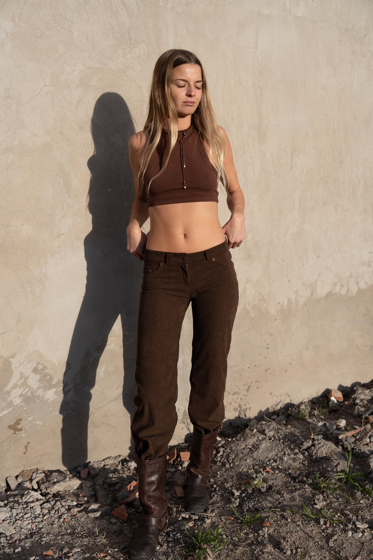 Cognac Bootcut Pant - imagen web 4